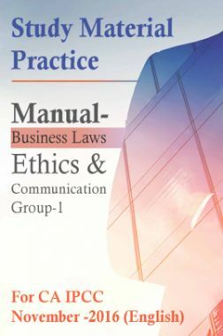 Study Material Practice Manual Corporate And Allied Laws Group-1 For CA Final 2018 (English)
